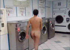 Best of Naked in laundromat